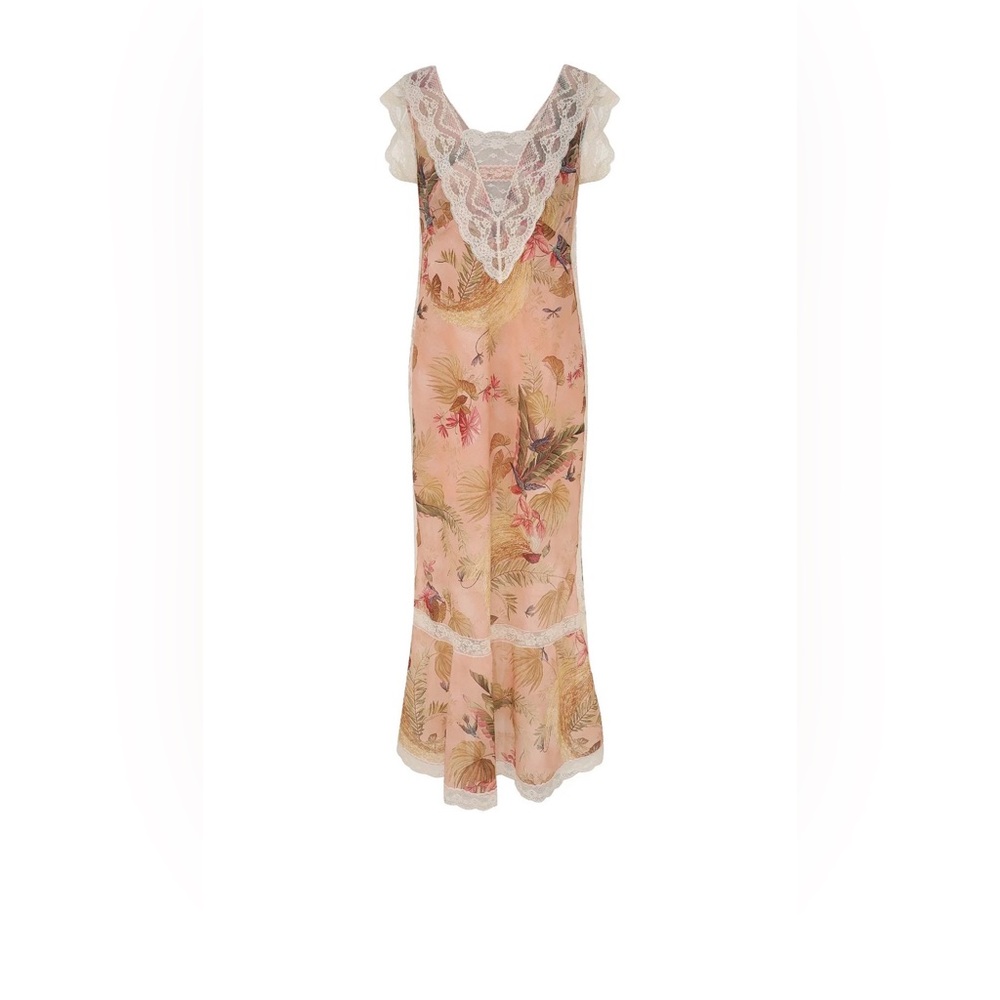Zimmermann Ascension Lace Trim Floral Dress